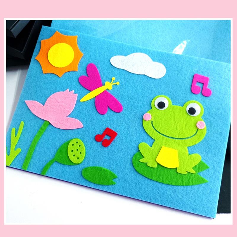 10/40 Stücke Vlies Handarbeiten Filz Stoff 10 cm Patchwork Tuch Bündel für freundlicher Scrapbooking Puppe NäHenne Handwerk DIY Quilten blatt