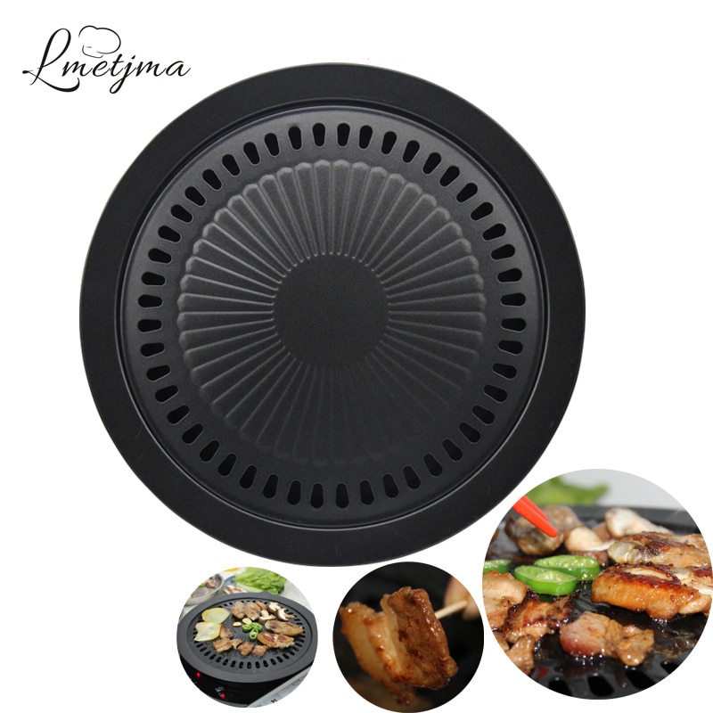 Lmetjma koreansk grill grill røgfri komfur grill grill pan 13 '' grill native rock bøf kylling grill pan  kc0606-2