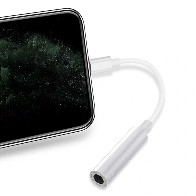 Voor Lightning Naar 3.5Mm Jack Adapter Voor Iphone 12 11 Pro Max Xs Xr X Aux Kabel Hoofdtelefoon Jack connector Oortelefoon Audio Converter