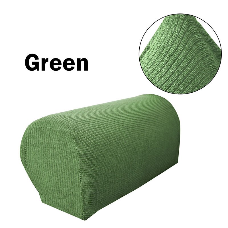 1 paire amovible canapé accoudoir couverture canapé serviette canapé canapé chaise protecteur fauteuil couvre extensible chaise bras housse: green