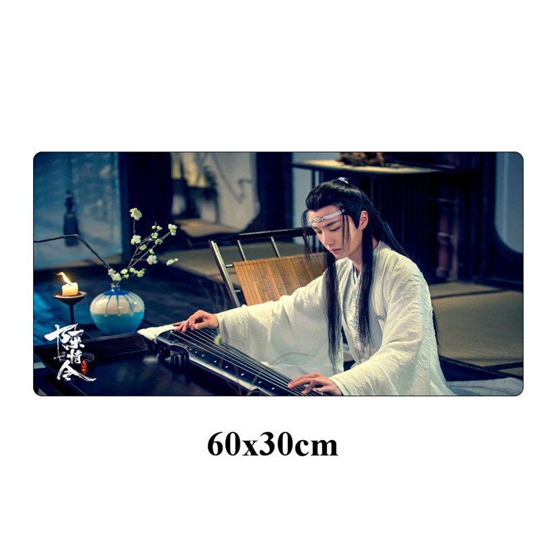 DIY Custom The Untamed Mouse pad Xiao Zhan Wang yibo Large Gaming Mousepad Locking Edge 60x30cm Cool Durable Computer Desk Mat: Blue