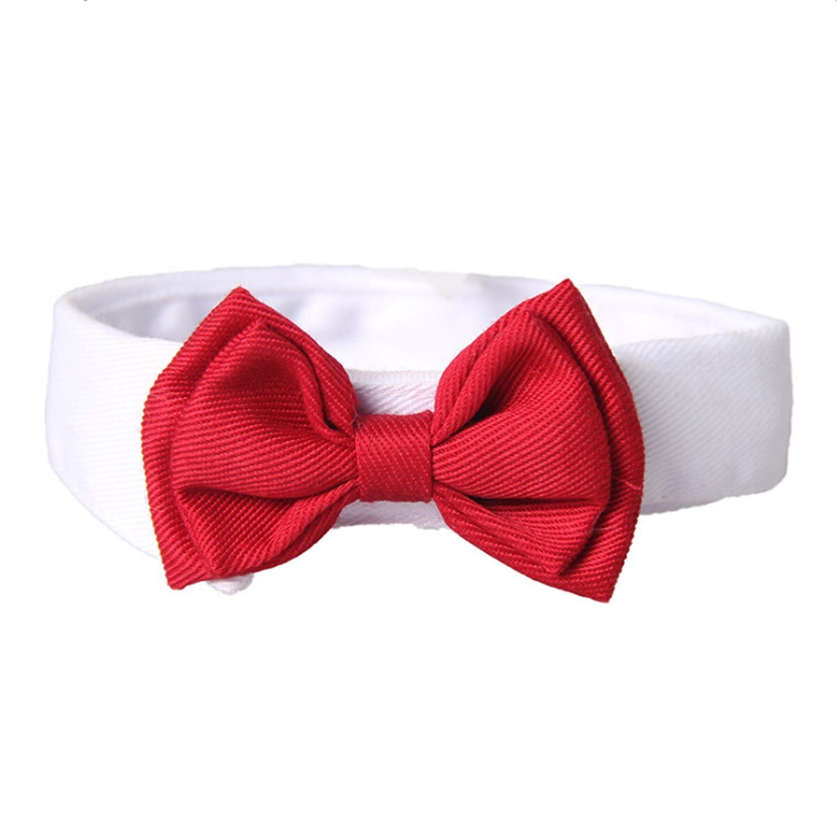 1Pc Hond Kat Strikje Kraag Verstelbare Neck Strap Puppy Kat Ketting Kat Hond Accessoires: Rood / L