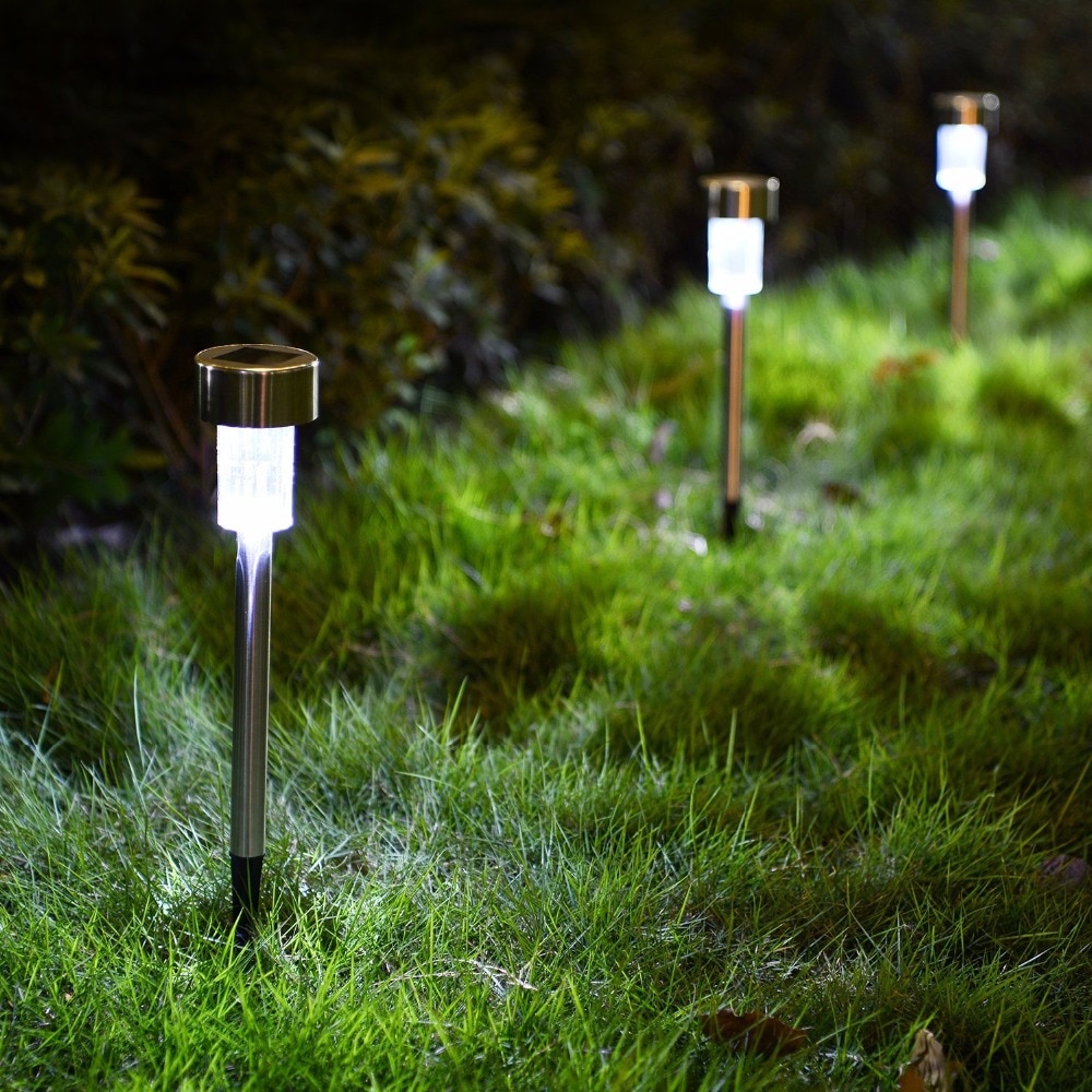 Led Solar Tuin Verlichting Outdoor Solar Powered Lamp Lantaarn Waterdicht Landschap Verlichting Voor Pathway Patio Yard Gazon Decoratie