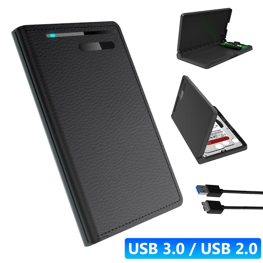 Usb 3.0/2.0 10 gbit/s flip-typ externes 2.5- zoll-sata-hdd-ssd-festplattengehäuse
