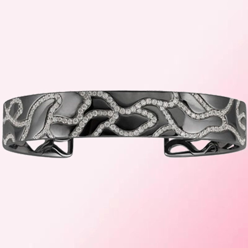 1:1 Maken 925 Sterling Zilver Custom Onregelmatige Camouflage Lijn Mode Persoonlijkheid Armband