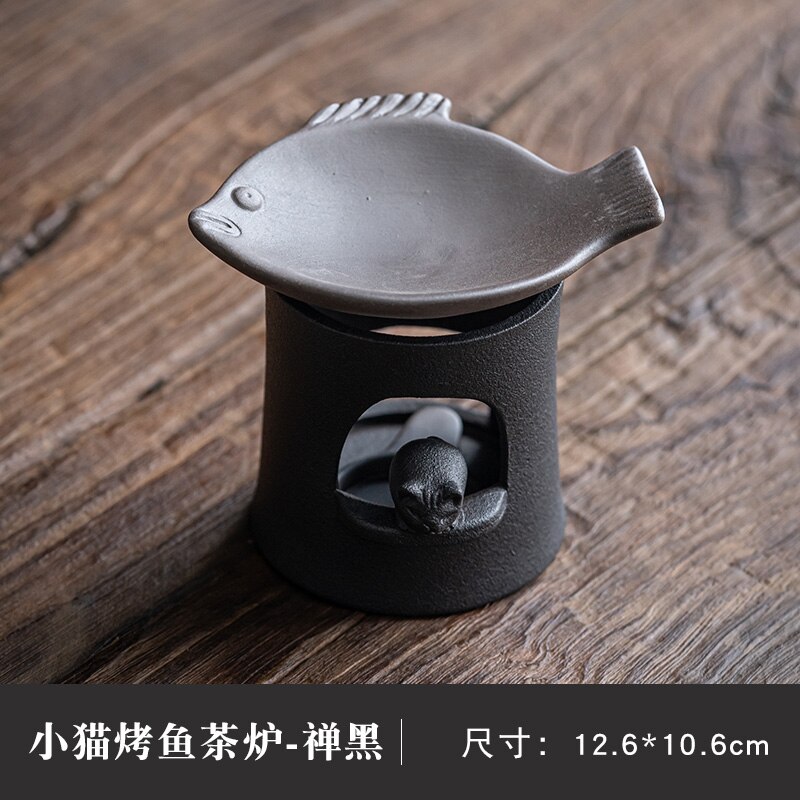 Poêle à thé en céramique, Mini encens de thé cuit au four, encens de séchage, encensoir saveur de thé, cuisson d&#39;huile essentielle, bougie accessoires de thé: 04