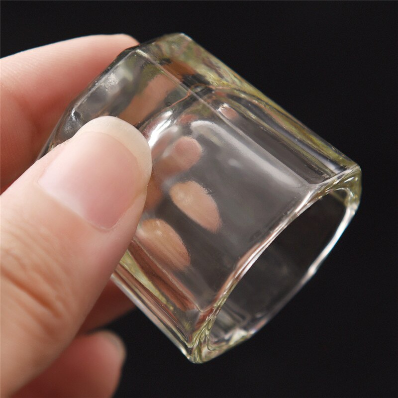 Thick Glass Crystal Dappen Dish Cup With Lid Acrylic Liquid Powder Container Nail Art tools: no cap