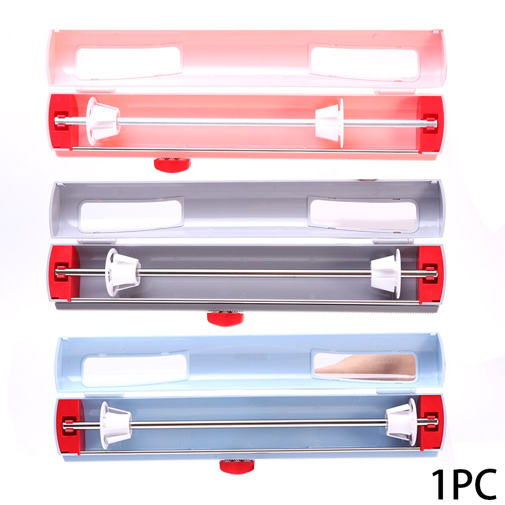 Home Food Wrapper Dispenser Preservation Foil Cling Film Cutter Sharp Portable Safe Practical Storage Holder ABS With Magnetic
