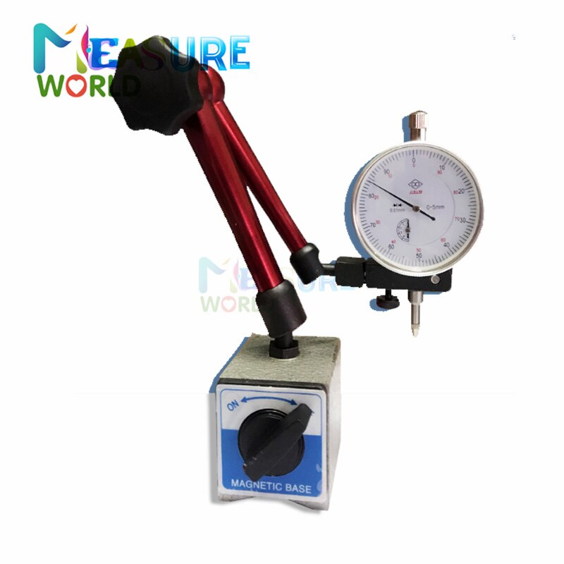 Digital Dial Indicator 0-12.7mm/0.5&#39;&#39; 0-25.4mm 0.01mm Mini Magnetic Base Holder Gauge Caliper Measuring Tools