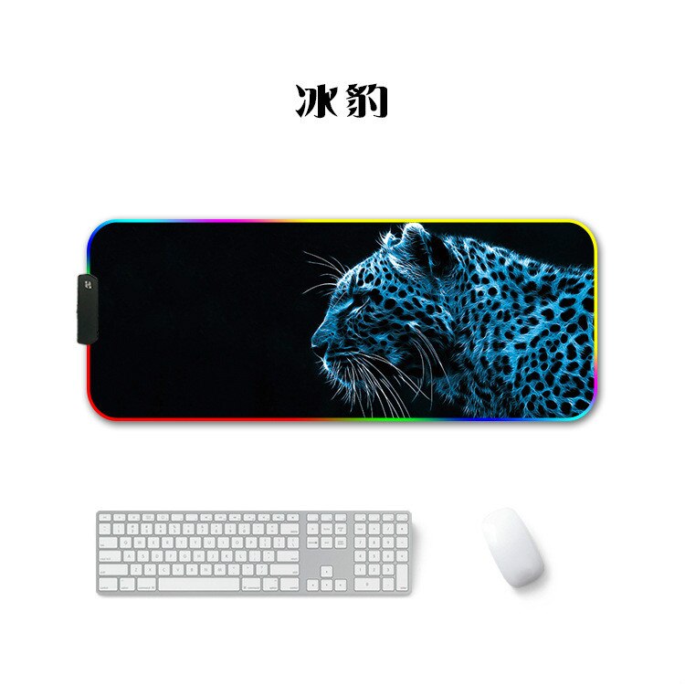 RGB Large Mouse Pad Gaming Mouse Pad Gamer Led Computer Mousepad Big Mouse Mat with Backlight Carpet For keyboard Desk Mat Mouse: 250x350x3mm