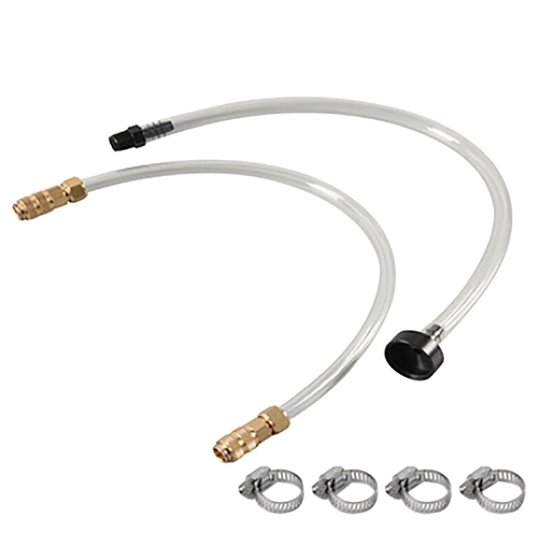 Kit de tubes de purge de bateau, 2 pièces, Tube de remplissage pour systèmes de direction hydraulique Seastar HA5438, avec 4 boucles: Default Title