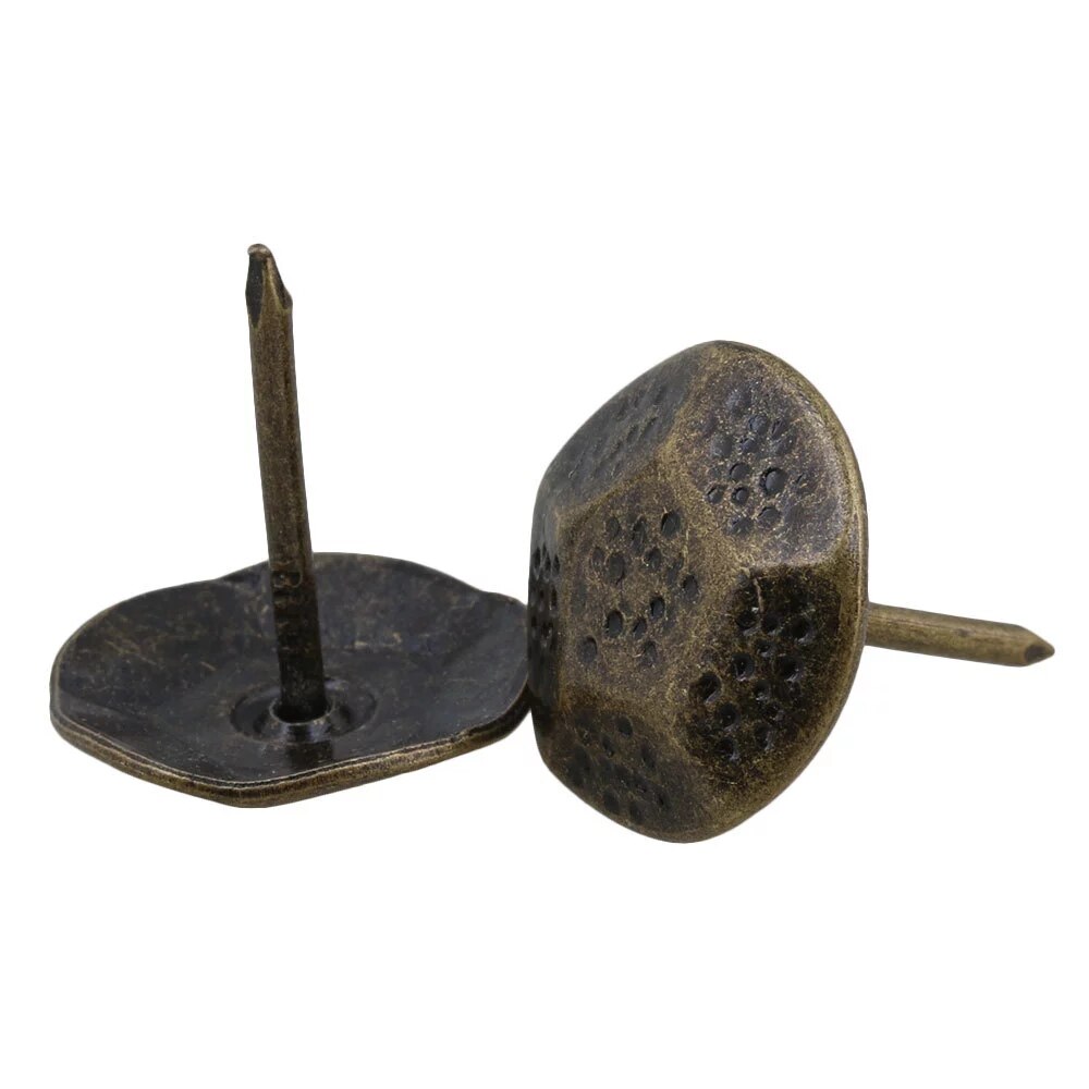 10pcs Furniture Decorative Bronze Upholstery Nails Tacks Studs Pins