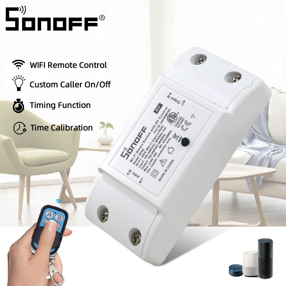 Itead Sonoff Basic/RF 433Mhz Remote Controller WiFi Switch Smart Switch DIY Wireless Switch Timer Smart Home Automation Modules