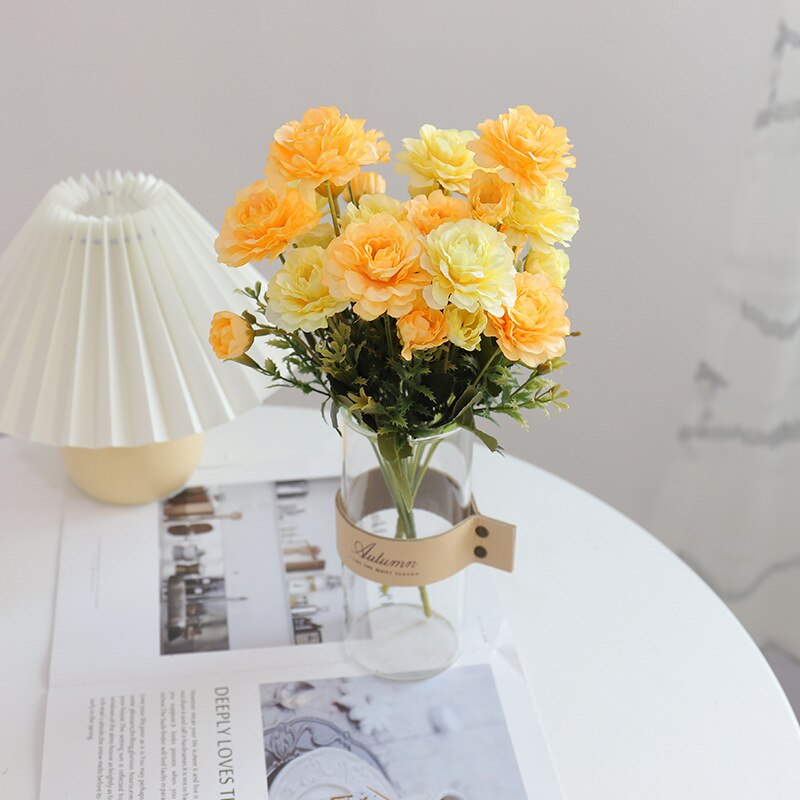 Roze Kunstbloemen Zijde Pioen Met Plant Laat Papieren Bloemen Muur Decor Bruiloft Decoratie Herfst Blumen Craft Moederdag