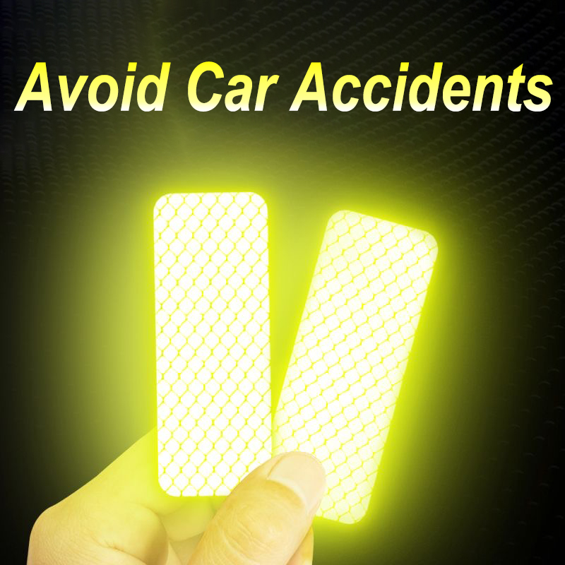 Safety Reflector Sticker Colorful Night Reflective Strips for Reflective Stickers for Helmet Bike Reflectors