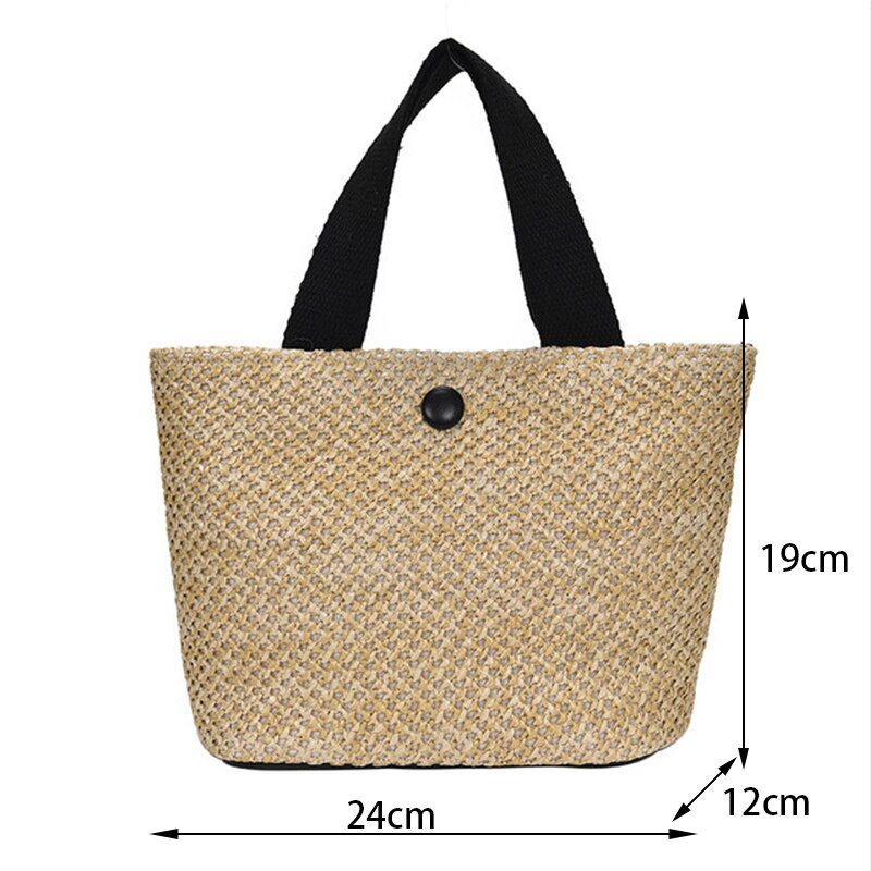 Yogodlns Round Soft Paper Rope Shoulder Bag Tassel Summer Beach Handmade Crossbody Bags Women Hollow Straw Bag Circle Rattan Bag: black style7