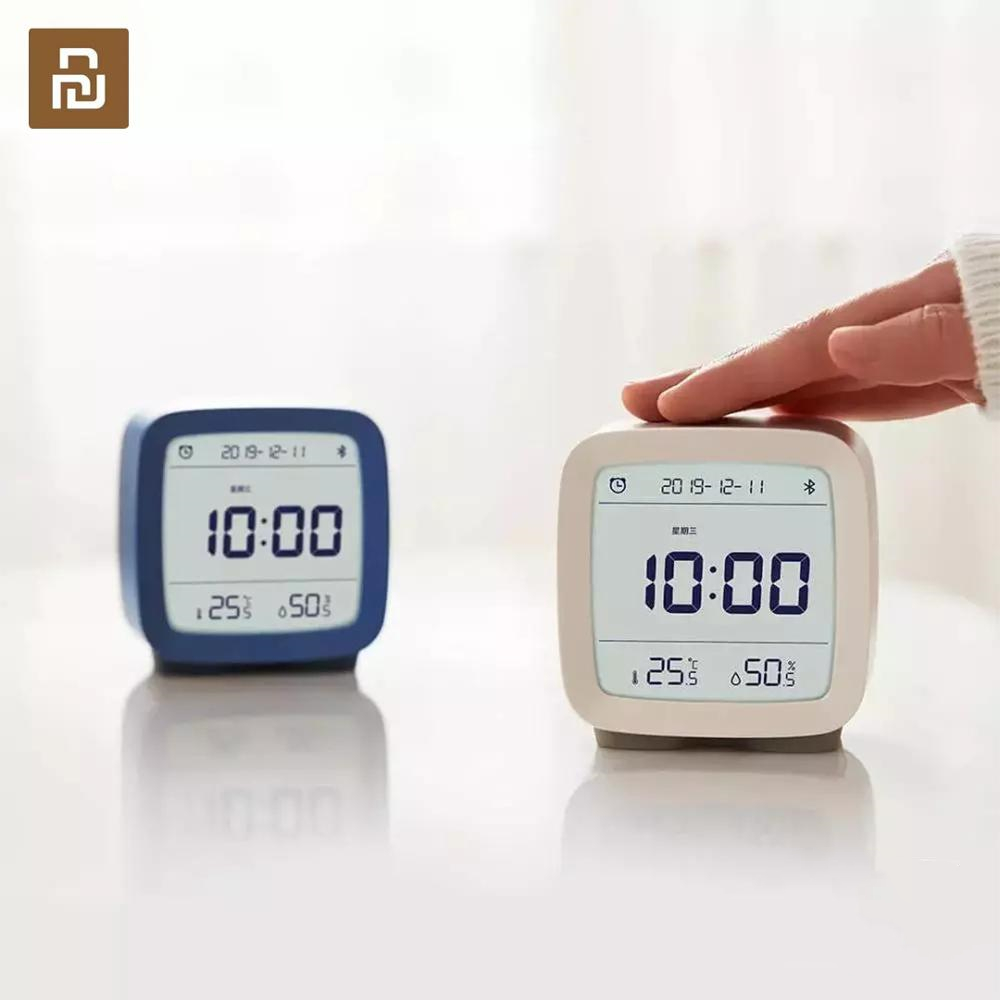 In stock Qingping Bluetooth Temperature Humidity Sensor Night Light LCD Alarm Clock Mihome App control Thermometer