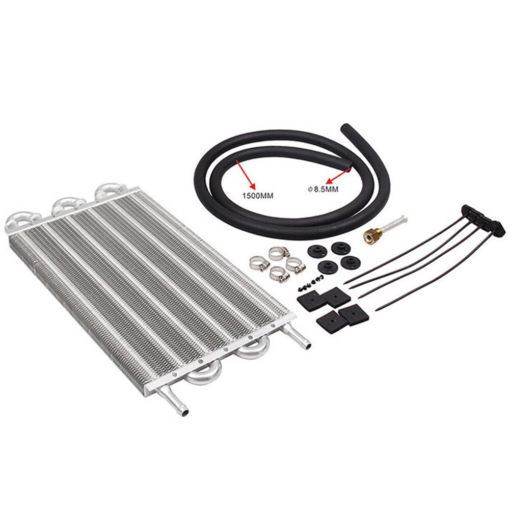 Aluminium Alloy Kit Tube Condenser Car Truck Air Conditioner Transmission Durable Assembly Hose Engine Oil Cooler Set Universal