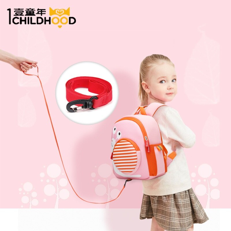 Sacs d'école pour enfants, motif escargot, sac à dos en néoprène sbr anti-perte et sûr pour filles