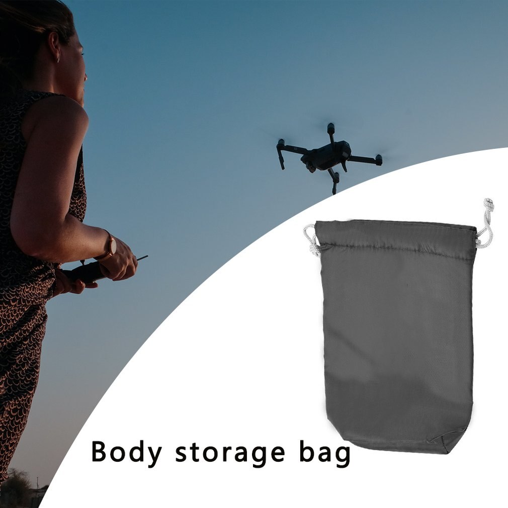 Pano macio portátil à prova dwaterproof água saco de armazenamento de proteção zangão corpo caso de transporte protetor para dji mavic mini drone acessórios