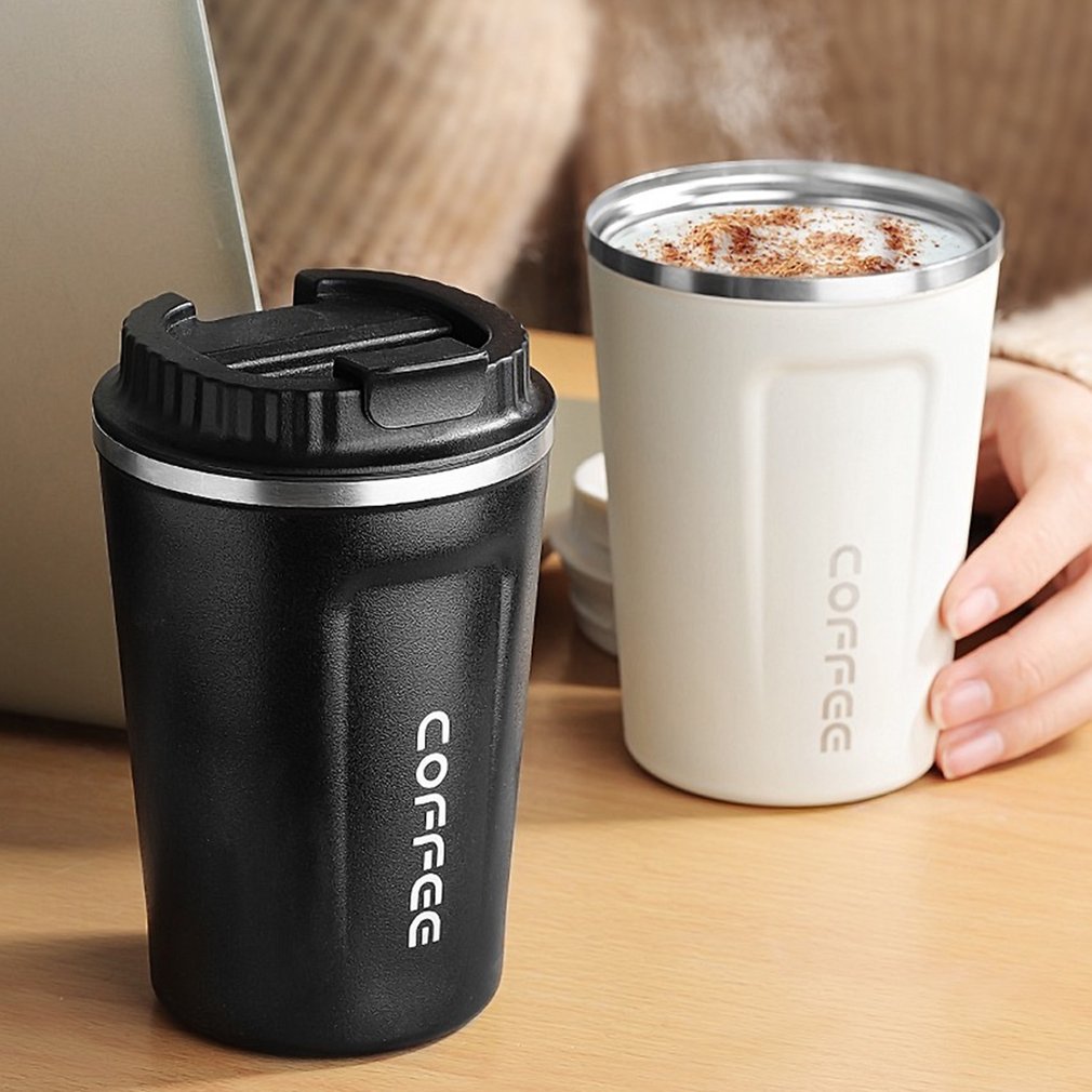 Termo grande y grueso para coche, taza de café de 510ml, termo de viaje, termo para