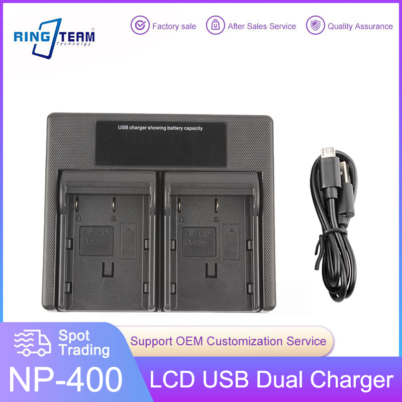 NP-400 NP400 Battery LCD USB Dual Charger for Pentax K10D K20D, Konica Minolta DiMAGE A1, A2, Dynax 5D, 7D, Maxxum 5D, 7,D-LI50