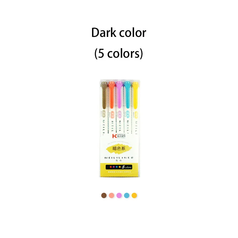 3/5/10/25 Farben Textmarker Pastellmarker Doppelspitze Fluoreszierender Stift für Kunstzeichnungen Kritzeln Markieren Schule Büromaterial: Licht Grau