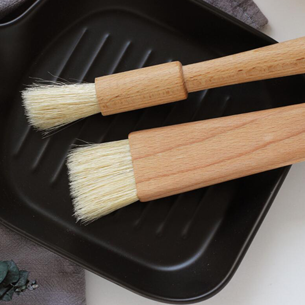 Trähandtag oljeborste bakning bakverk bröd laga bakverk bbq