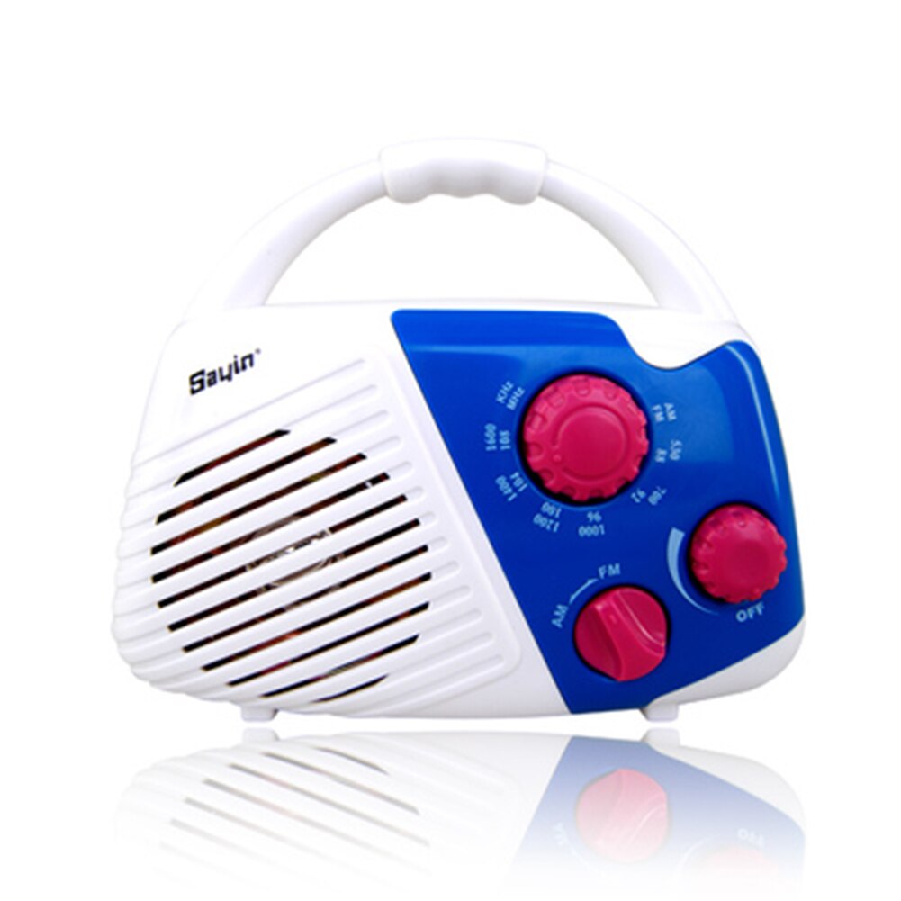 Opknoping Waterdichte Muziek Knop Insteekkaart Douche Radio Speaker Am Fm Mini Top Handvat Verstelbare Volume Batterij Aangedreven Badkamer