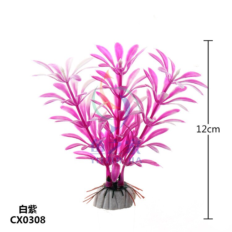 Aquarium decoration simulation water grass aquarium landscaping set plastic flowers and plants crafts water grass CX03: No.4
