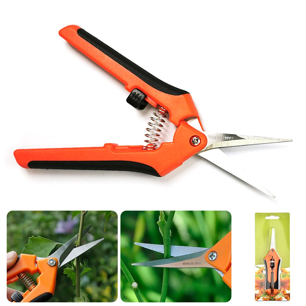 Gardening Pruning Shears Which Can Cut Branches Of 24mm Diameter Fruit Trees Flowers Branches And Scissors Hand Tools: Orange