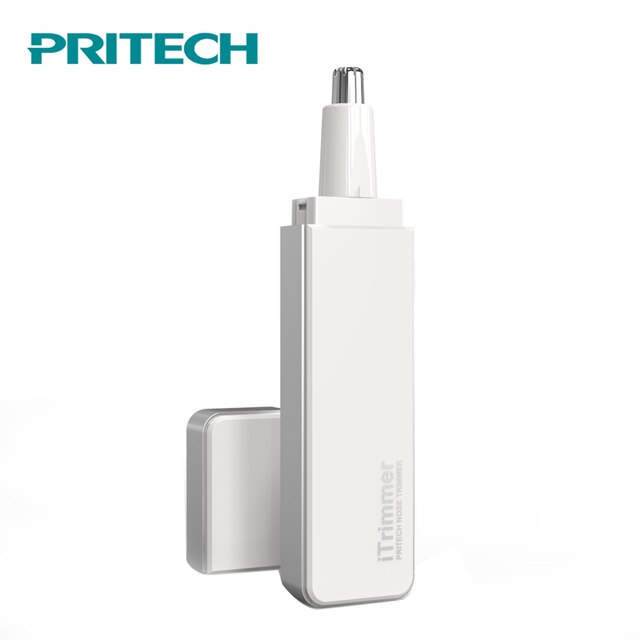 PRITECH TN-188 Cortapelos Nariz y Oreja eléctrico con luz LED para hombre y mujer Máquina de afeitar resistente al agua Envios gratis desde españa en 48 horas: Blanco