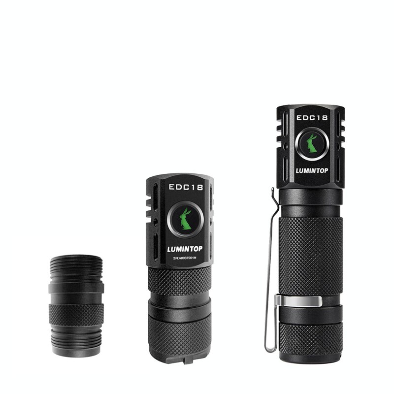 DIY Spare 18350 Body Tube for LUMINTOP EDC18 LED Flashlight,18650 Battery Tube Flashlight Torch Lantern Accessory