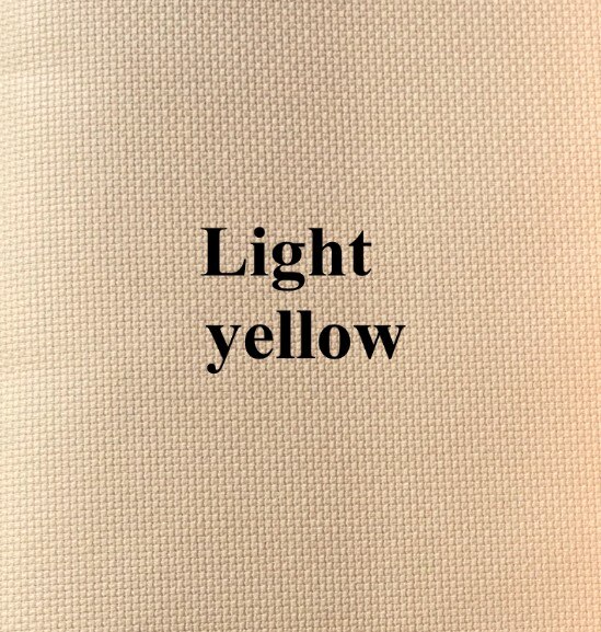 145x100cm Aida 18ct white cloth pink blue black red cross stitch fabric canvas DIY handmade needlework sewing craft: light yellow / 145x100cm