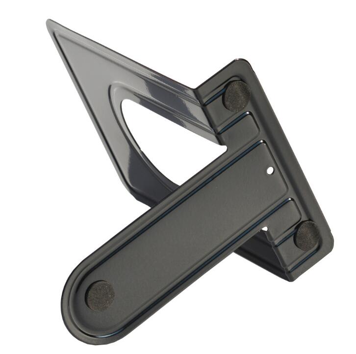 1 Pair Book Ends Universal Premium Non-Skid Heavy Duty Metal Bookend Pack Stopper For Books Movies CDs Video Games (Small): Black