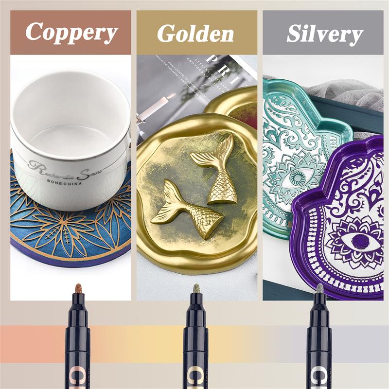 Chrom Spiegel Marker Stift DIY Harz Farbe Reparatur Spiegel Chrom Für Rock Keramik Glas Metallic Kunsthandwerk Stift Zubehör