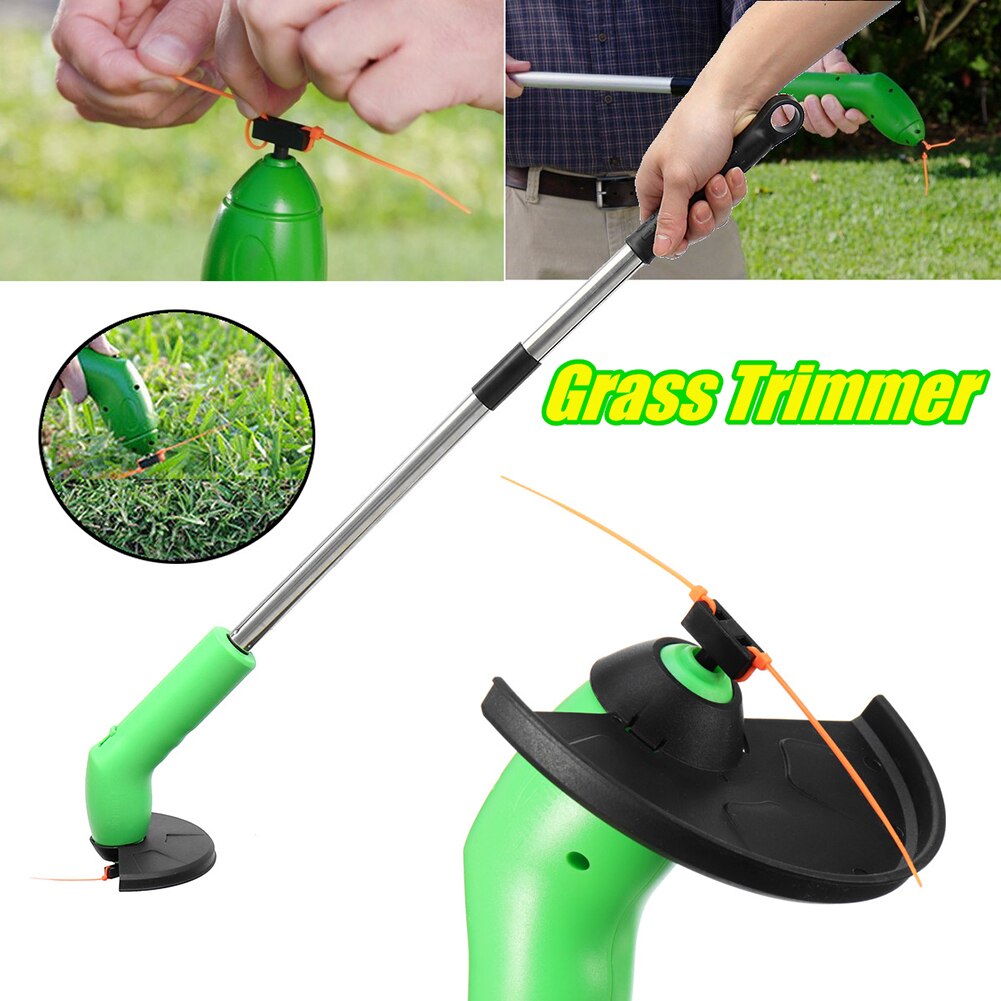 Multifunctional Electric Grass Trimmer Portable Handheld Garden Tools String Cutter Pruning Mini Lawn Mower for Grass