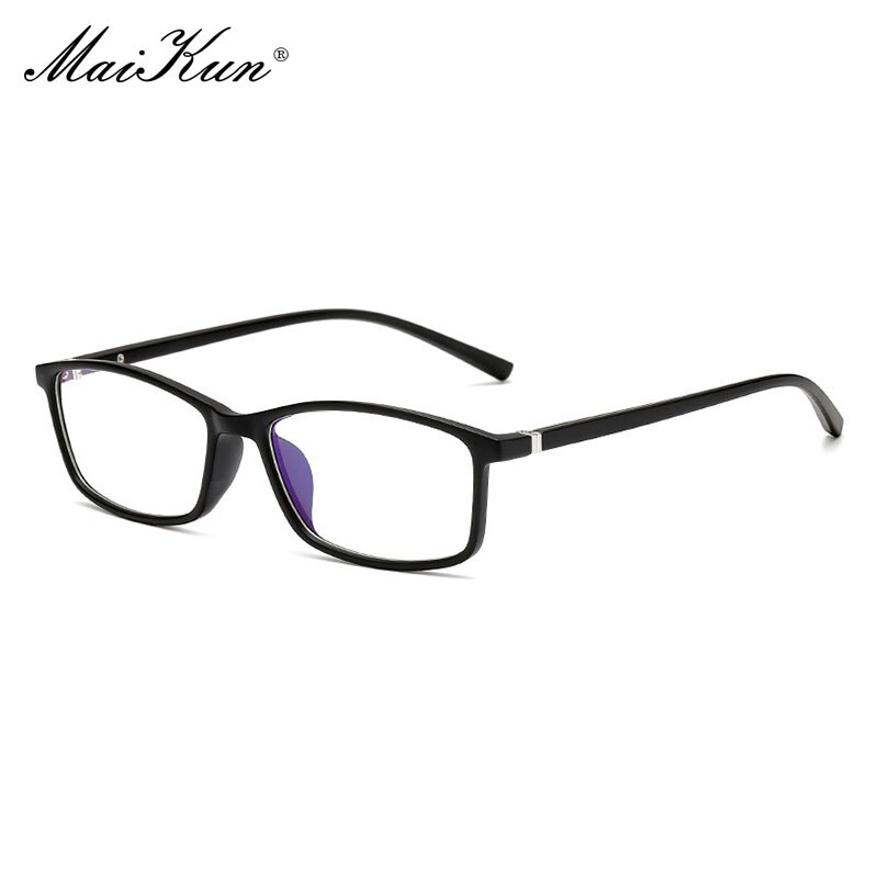 Maikun Box Anti-Blue Radiation Glasses Mobile Phone Computer Eye Protection Flat Glasses Unisex: MatteBlack