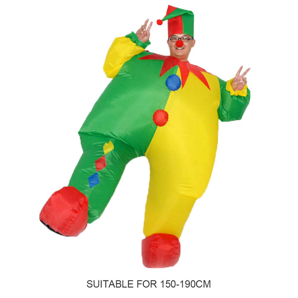 Kerst Opblaasbare Adult Dress Up Jurk Clown Jaarlijkse Prestaties Kostuum Party