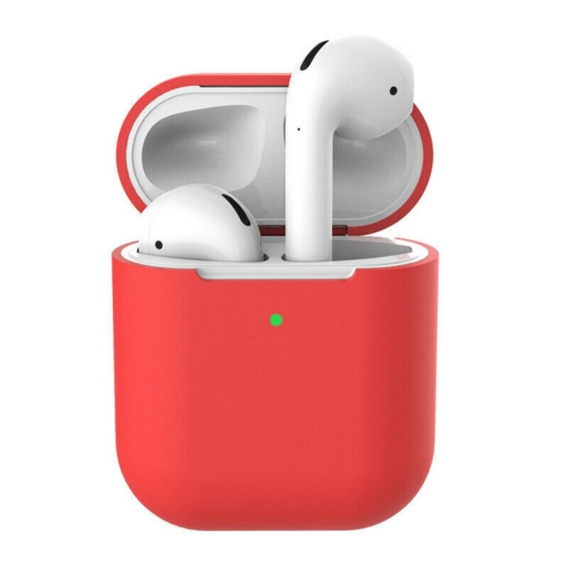 Silikonowe słuchawki etui do AirPods 2 Anti-fall bezprzewodowe słuchawki Bluetooth AirPods osłona ochronna do AirPod 2 slim przypadku