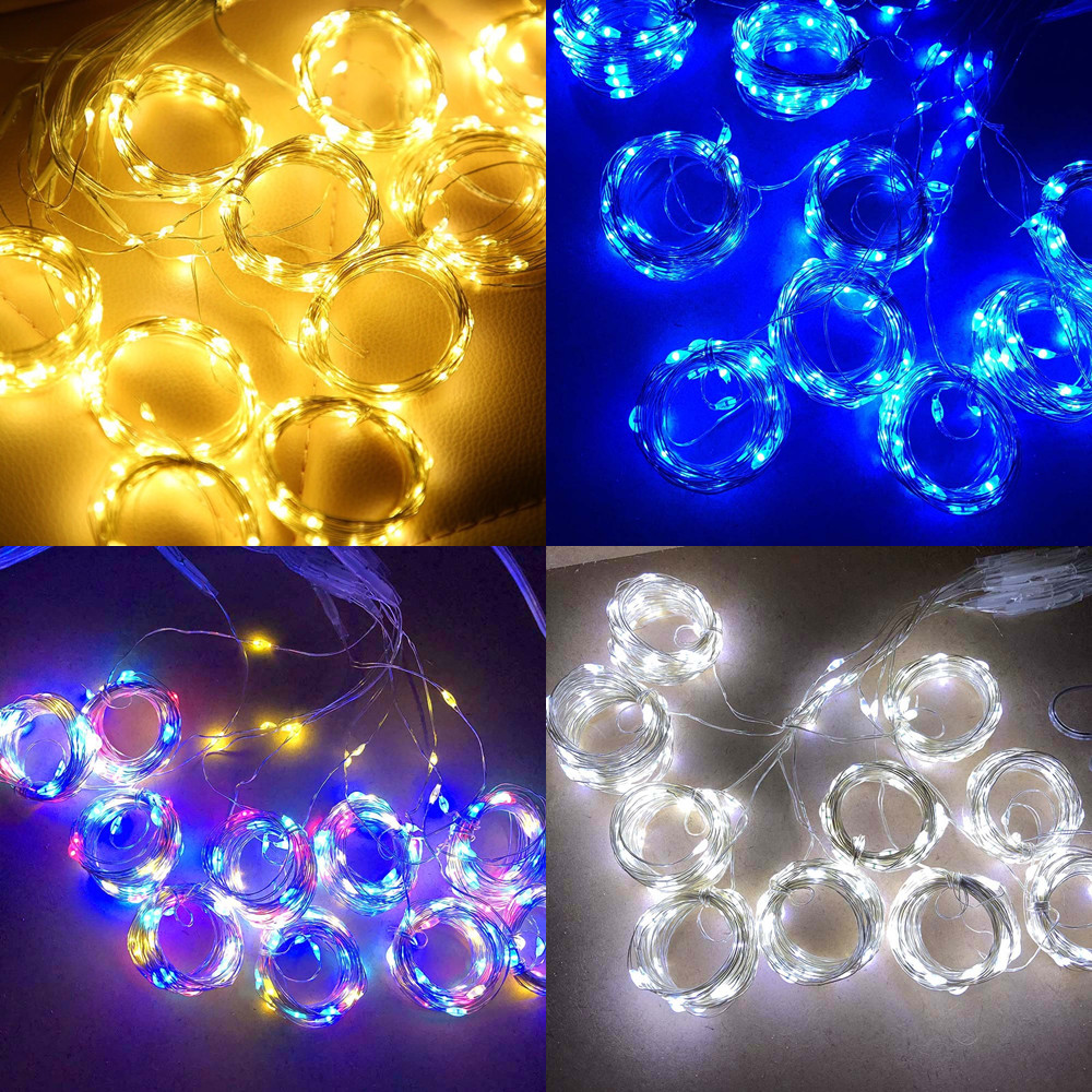 Cortina de luz Solar para exteriores, guirnalda de hadas Solar impermeable, luces de cadena para jardín, patio, pabellón, boda, , vacaciones, luces decorativas