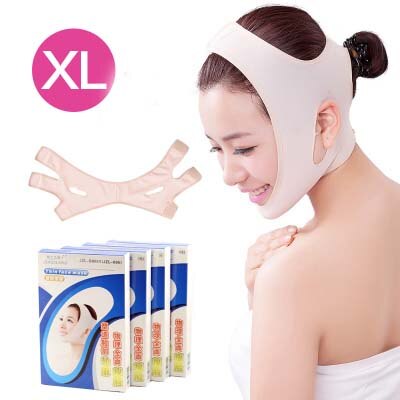 Facial face-lift v face lifting compact bandage line carved postoperative recovery with massage lift double chin: Red