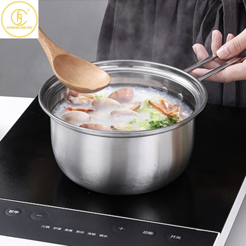 2/3Pcs Stainless Steel Pot Frying Pans Set Pressure Cooker Braised Cooking Milk Soup Pot Steamer Stew Pan Kitchen Cookware