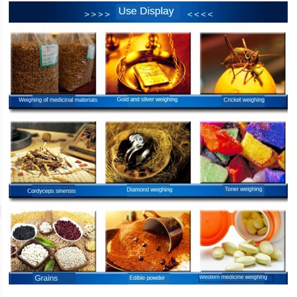 Accurate Electronic Portable Scale LCD Smart Food Scale Balance Weighing Measuring Scale High Precision g/LB/OZ