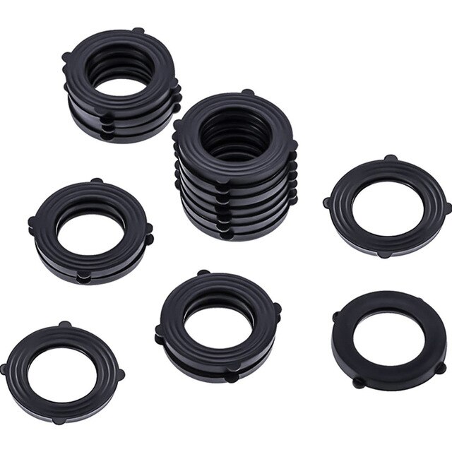 10 Stuks Tuinslang Ringen O-Ring Rubber Ringen Seals Self Locking Tabs Set Binnen Fittings Voor Tuinslang en Water Kraan: Default Title