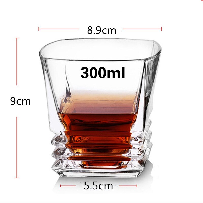 Vinglas blyfri varmebestandig gennemsigtig krystalglas kop til brandy øl whisky vodka øl multi mønster drinkware: 1