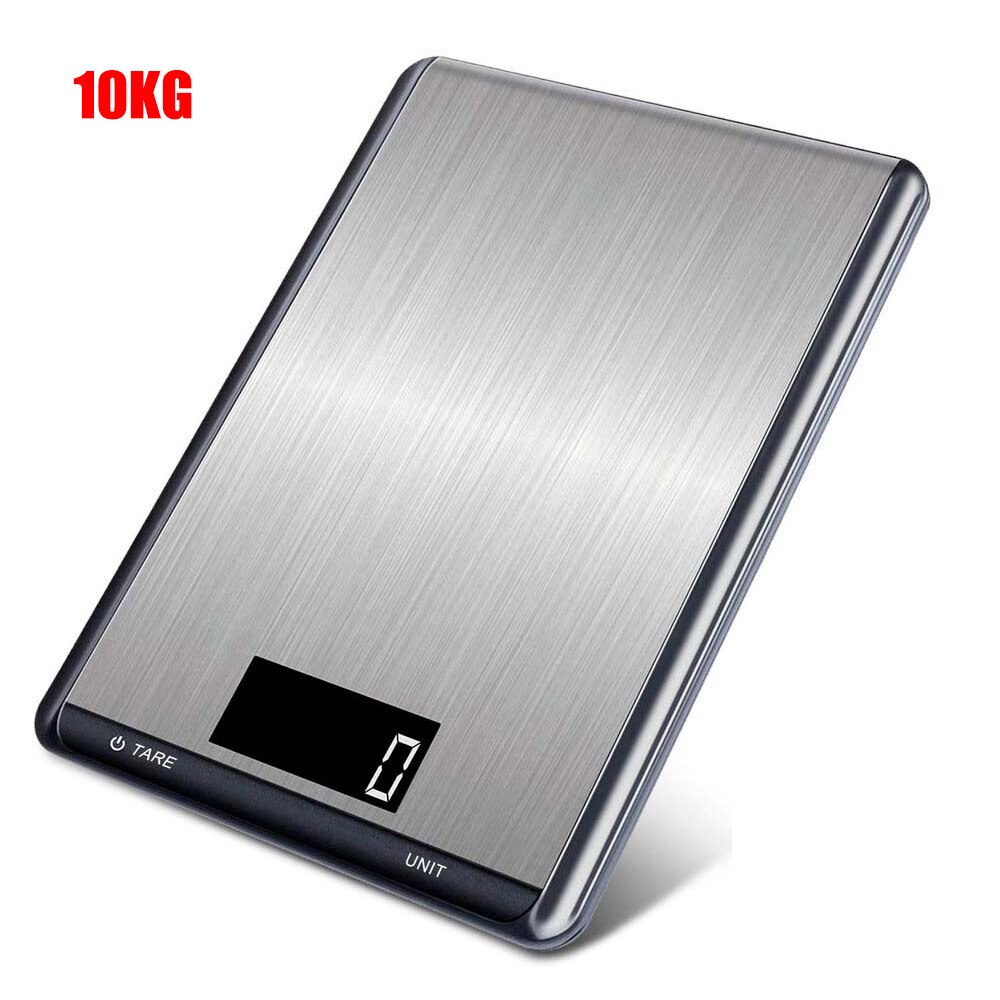 Kitchen Scales Digital LCD Backlight Display Stainless Steel Electronic Food Weight Balance Scales For Kitchen Cooking5/10Kg/1g: C-10KG