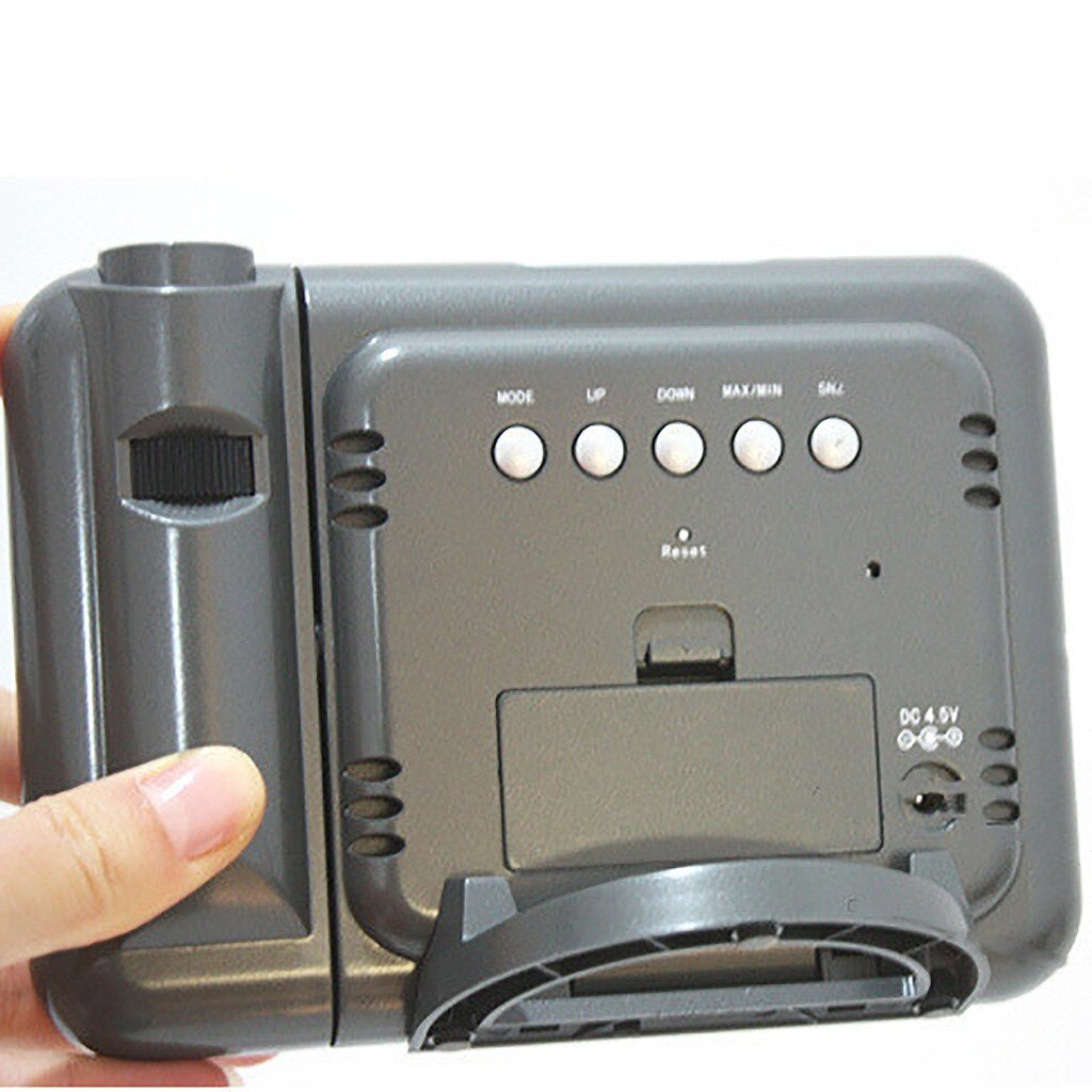 Carprie Projectie Wekker Met Weerstation Thermometer Datum Display Usb Charger Snooze Projectie Led Digitale Klok