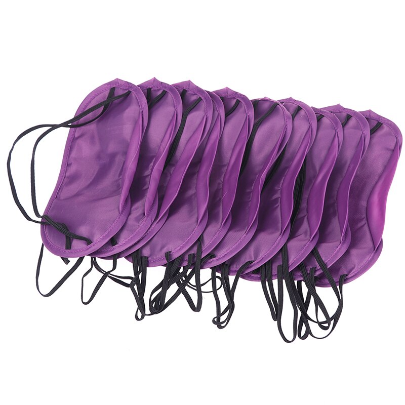10Pcs Zachte Draagbare Blinddoek Reizen Reizen Slaapmasker Snelle Slapen Oogmasker Eyeshade Cover Schaduw Patch Vrouwen Mannen: PP