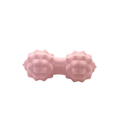 Spot bump yoga ball TPR fascia ball 6-color massage ball muscle relaxation durian ball: Pink peanut balls
